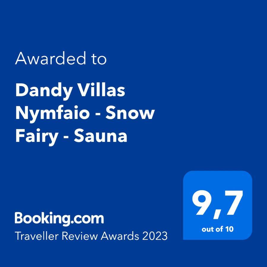 Dandy Villas Nymfaio - Snow Fairy - Sauna Exterior foto